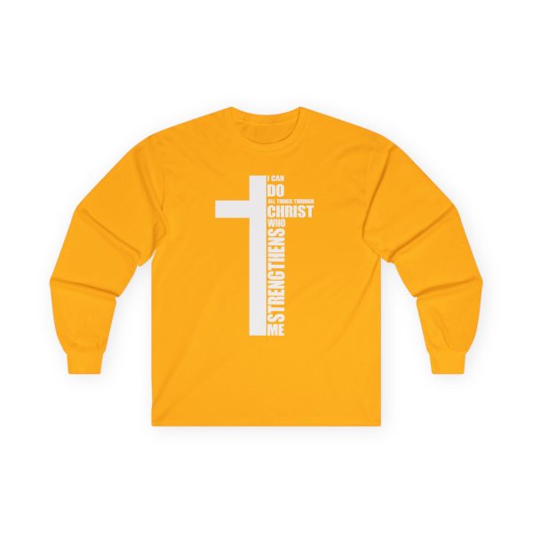 Strength in Faith Long-Sleeve Tee - I Can Do All Things Through Christ Inspirational Shirt - Image 7