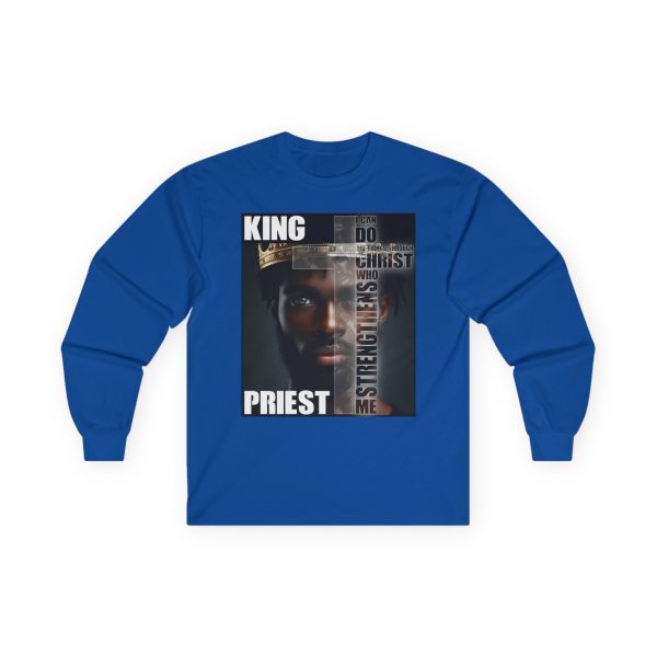 Royal Priesthood Long-Sleeve Tee - Powerful King & Priest Design with Inspirational Verse - Image 23