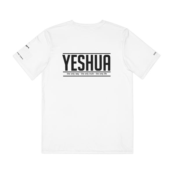 White Yeshua Statement T-Shirt - Spiritual Message Tee, Christian Faith Shirt, Minimalist Religious Apparel - Image 2