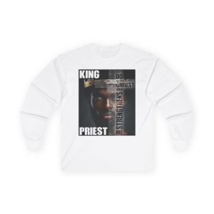 Royal Priesthood Long-Sleeve Tee - Powerful King & Priest Design with Inspirational Verse