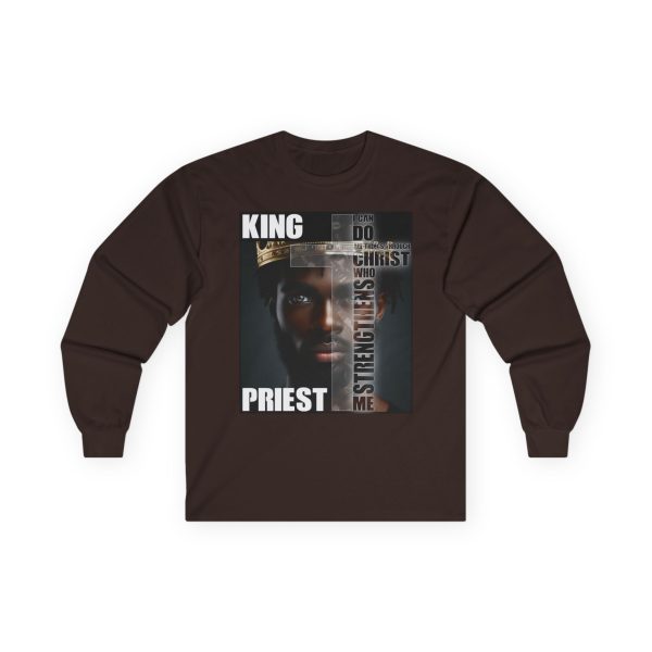 Royal Priesthood Long-Sleeve Tee - Powerful King & Priest Design with Inspirational Verse - Image 13