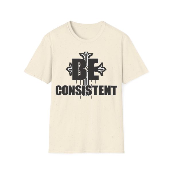 Be Consistent Motivational T-Shirt with Cross Sword Design - Image 13