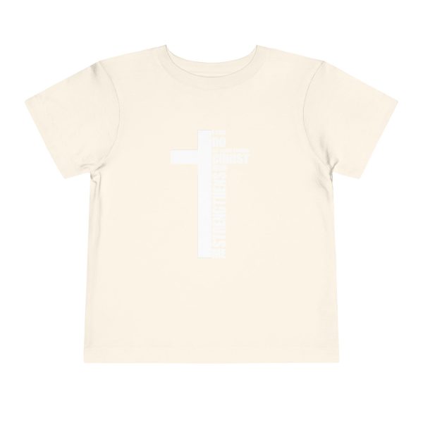 Little Believer's Strength Kids Faith Tee - I Can Do All Things Through Christ Cross Shirt - Image 9