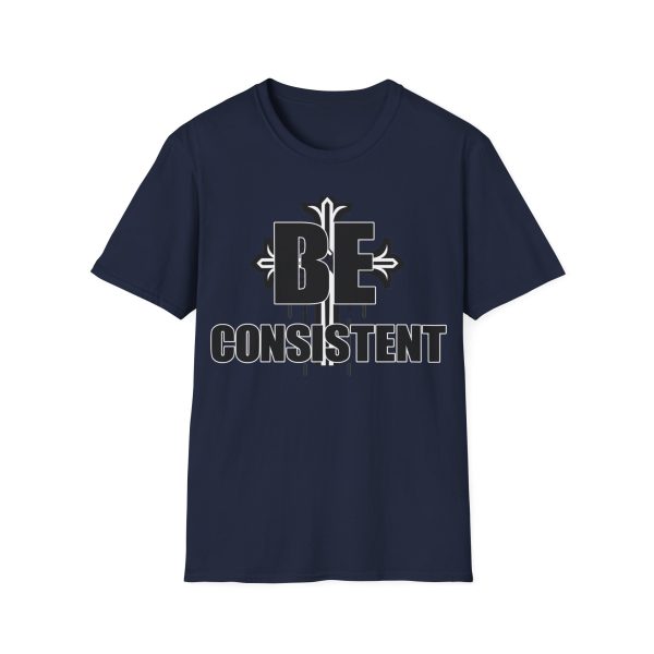 Be Consistent Motivational T-Shirt with Cross Sword Design - Image 17