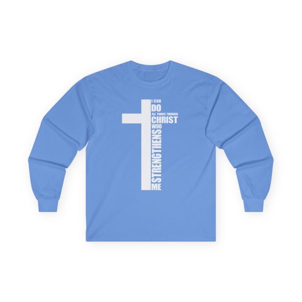 Strength in Faith Long-Sleeve Tee - I Can Do All Things Through Christ Inspirational Shirt - Image 19