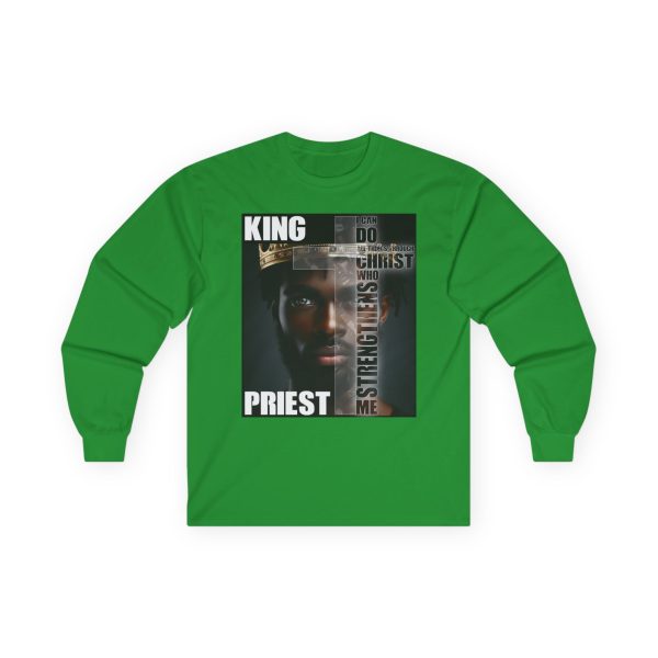 Royal Priesthood Long-Sleeve Tee - Powerful King & Priest Design with Inspirational Verse - Image 17