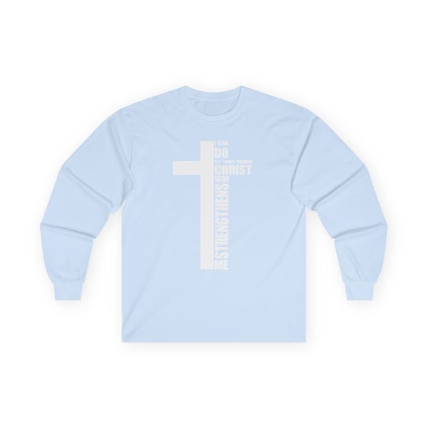 Strength in Faith Long-Sleeve Tee - I Can Do All Things Through Christ Inspirational Shirt - Image 17