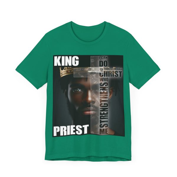 Divine Authority Short-Sleeve Tee - Majestic King & Priest Imagery with Empowering Scripture - Image 27