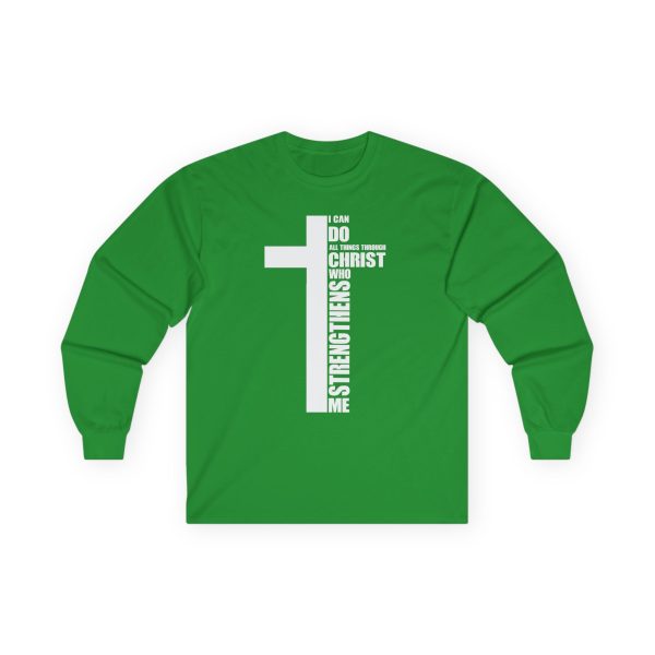 Strength in Faith Long-Sleeve Tee - I Can Do All Things Through Christ Inspirational Shirt - Image 15