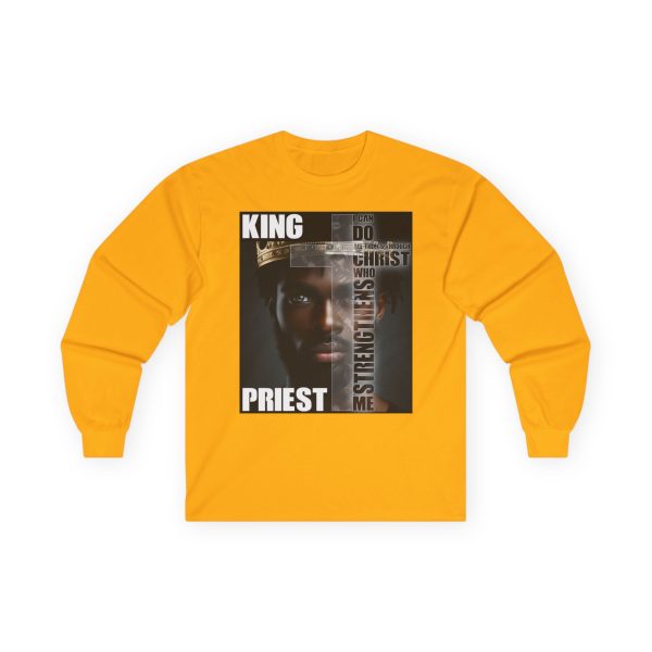 Royal Priesthood Long-Sleeve Tee - Powerful King & Priest Design with Inspirational Verse - Image 9