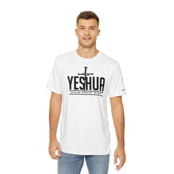 White Yeshua Statement T-Shirt - Spiritual Message Tee, Christian Faith Shirt, Minimalist Religious Apparel - Image 3