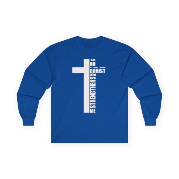 Strength in Faith Long-Sleeve Tee - I Can Do All Things Through Christ Inspirational Shirt - Image 21