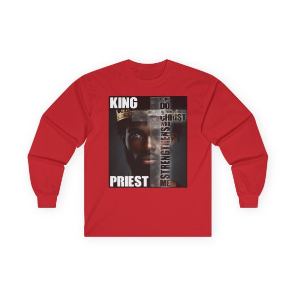 Royal Priesthood Long-Sleeve Tee - Powerful King & Priest Design with Inspirational Verse - Image 31