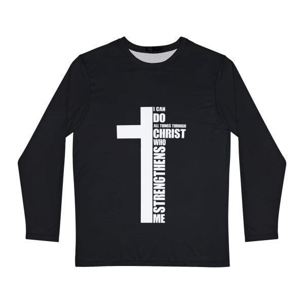 "Strength in Faith" Long-Sleeve Tee - "I Can Do All Things Through Christ" Inspirational Shirt