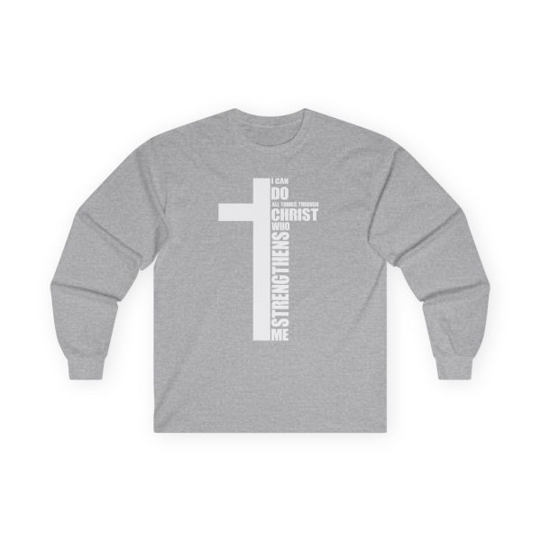 Strength in Faith Long-Sleeve Tee - I Can Do All Things Through Christ Inspirational Shirt - Image 5