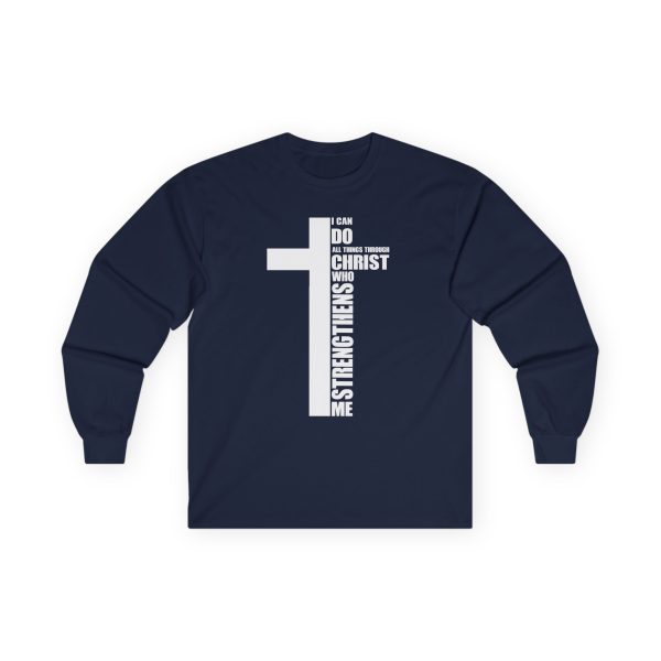 Strength in Faith Long-Sleeve Tee - I Can Do All Things Through Christ Inspirational Shirt - Image 23