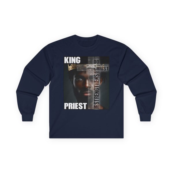 Royal Priesthood Long-Sleeve Tee - Powerful King & Priest Design with Inspirational Verse - Image 25